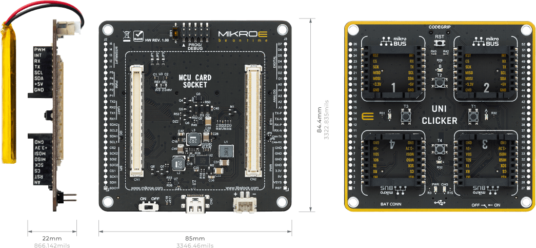 Chart - Mikroe UNI Clicker
